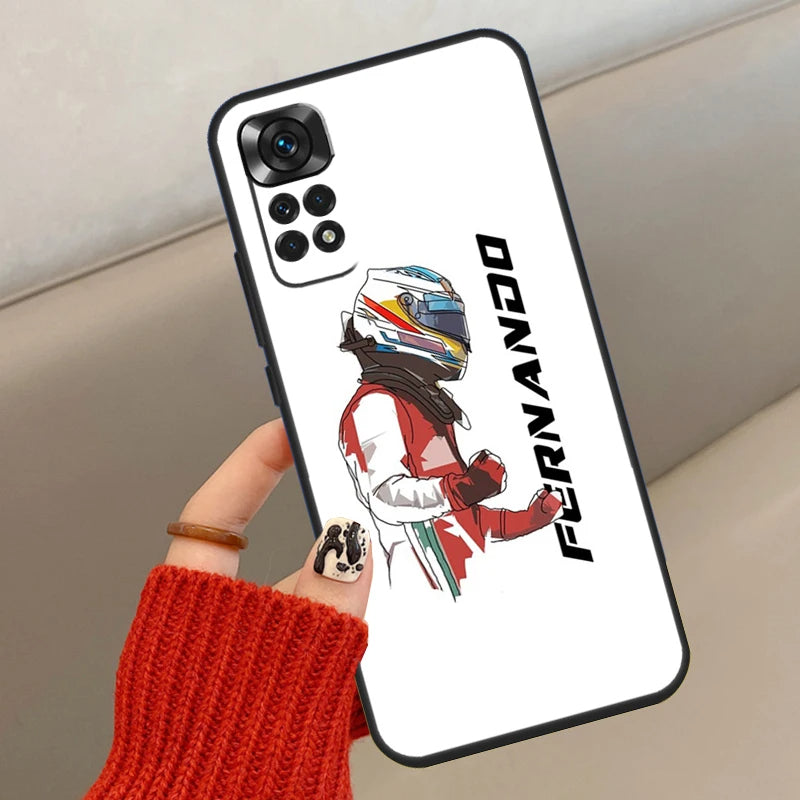 Funda Fernando Alonso en Ferrari Xiaomi